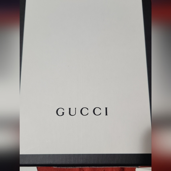 Authentic Gucci GG Marmot Card Case with Strap Black Leather - Picture 5 of 6